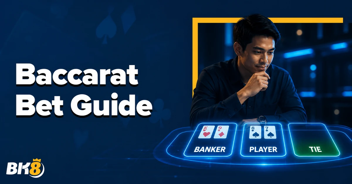 BK8 Baccarat Philippines: Banker, Player, and Tie Bets Explained for Beginners featured image